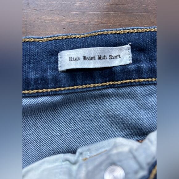 Jessica Simpson Women's 20W Button Fly High Waist Short Stretch Denim 90's Y2K - Picture 5 of 9